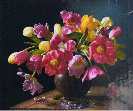 Картина за номерами 31001 (30) "TK Group", "Букет тюльпанів", 40х30см, в коробці купить в Украине