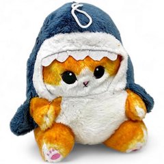 Мягкая игрушка ZB-23 "Котик Акула Аниме/ Anime Cat Mofusand Plush Toy", 22 см купить в Украине