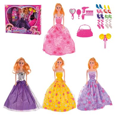 Кукла типа "Барби" 825-57 (2070096) (54шт|2) обувь, сумочка,аксессуары,в кор.38*5,5*32,5 см купить в Украине