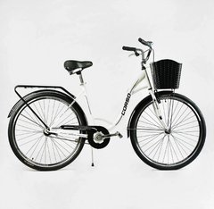 Велосипед городской 28`` FR-28637 Corso Fortuna, односкоростной, стальная рама, корзина, багажник (6800070286373) купить в Украине