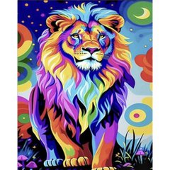 Набір для творчості алмазна картина «Поп-арт лев» Strateg розміром 30х40 см кв (HEG86058) купити в Україні
