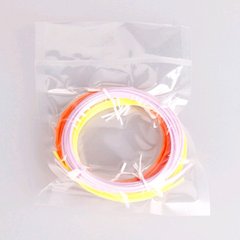 PLA филамента (запаска) G153 (50шт) пластик для 3Dручки, набор 3шт, микс цветов, в кульке, 10-10-2см
