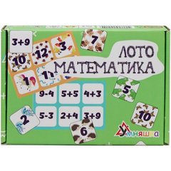 Розвиваюча настільна гра "Лото математика" купить в Украине