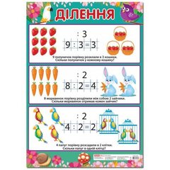 Плакат учебный "Деление" (укр) купить в Украине