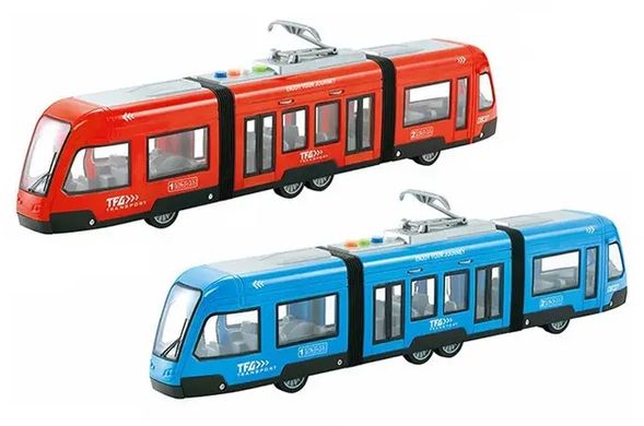 Трамвай инерционный WY 930 AB, свет, звук, в коробке (6903317542727) МИКС купить в Украине