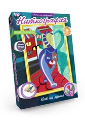 Набор для творчества "Ниткография" NG-01 Danko Toys Кот на крыше Вид 2 купить в Украине