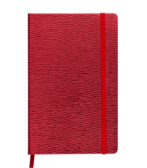 Блокнот діловий INGOT 125x195мм, 80арк., клітинка, обкладинка зі штучної шкіри, червоний купить в Украине