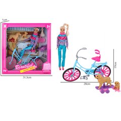 Лялька 60747AJ (24шт) 29см, шарнірна, велосипед, собачка 2шт, в кор-ці, 33-31-7см купить в Украине