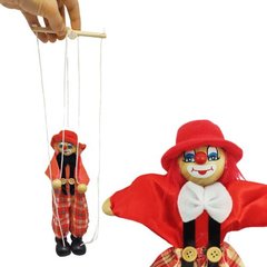 Кукла-марионетка "Клоун", в красном купить в Украине