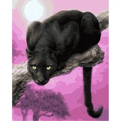 Картина по номерам "Черная пантера" 40х50 см купить в Украине