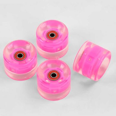 Комплект коліс для Penny Board SK-0189, ціна за 4шт, колір рожевий (6900066352423) купити в Україні