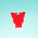 Свисток MR 0272 метелики, 5см (6903317227464) Красный