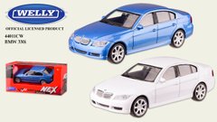 Машина метал 44011CW (72шт|3) "WELLY"1:43 BMW 330I,2 цвета,в кор.13*6*5,5см, р-р игрушки – 10*4*3.5 купить в Украине