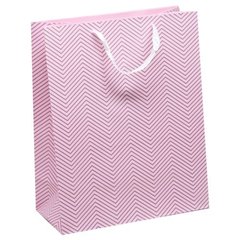 Пакет подарунковий 260 х 127 х 324 мм рожевий купити в Україні