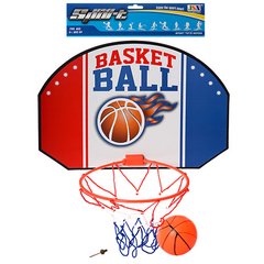 Баскетбольное кольцо M 2692 (36шт) щит42,5-29см(картон),кольцо23,5см(пластик),мяч,в кульке,29-50-3см купить в Украине