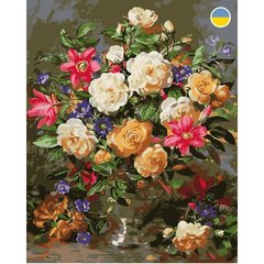 Картина по номерах "Букет троянд" 40x50 см купити в Україні