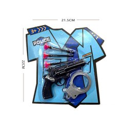 Поліцейський набір арт. WX4 (500шт|2) пістолет+наручники+3 кулі на присоску, планшет. 22*21,5см купить в Украине