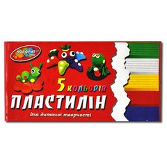 Пластилін 5кольорів ,90гр "Колорит" купити в Україні