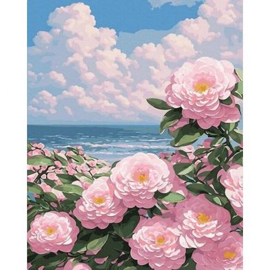 Картина за номерами "Троянди біля моря" 40х50 см купити в Україні