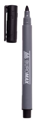 Маркер водостійкий, чорний, 2 мм, спиртова основа BM.8706-01 BUROMAX (4823078970428) купити в Україні