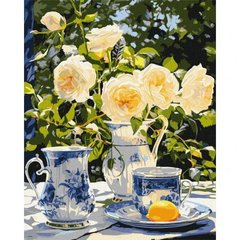 Картина за номерами "Елегантне чаювання" 40х50 см купити в Україні