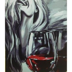 Картина за номерами "Келих червоного вина" ★★★ купити в Україні