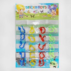 Гра антистрес C 51120 Змія "Sticky Toys", ціна за 1 штуку, в пакеті (6900067511201) Микс
