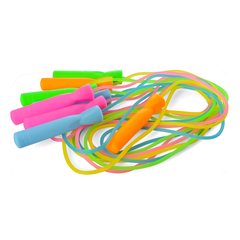 Скакалка MS 3296 (180шт) 270см,мотузка гума,ручка пластик,підшипник,5 кольорів купить в Украине
