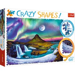 Пазлы "Северное сияние над Исландией", 600 элементов 11114 Trefl Crazy Shapes (5900511111149 купить в Украине