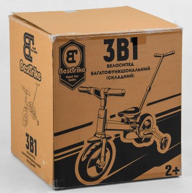 Велосипед-трансформер 23031 Best Trike колеса PU 10’’, родительская ручка, съемные педали, в коробке (6989228360018) купить в Украине