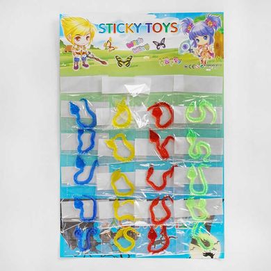 Игра антистресс C 51120 Змея "Sticky Toys", цена за 1штуку, в пакете (6900067511201) Микс