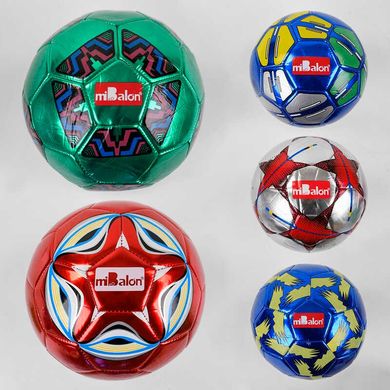 М'яч футбольний C 44424 (100) 3 види, вага 320-340 грам, матеріал PVC Lazer, гумовий балон купити в Україні