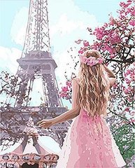 Картина по номерам "Влюблённая в Париж 2" ★★★★ Идейка (КНО4568) (4823104308966) купить в Украине