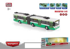 Тролейбус 9716 D (24) “Play Smart" інерція, на батарейках, підсвічування фар, російська озвучка, в коробці купити в Україні