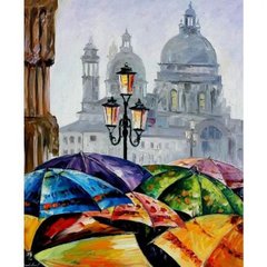 Картина по номерам "Яркие зонтики" КНО2136 купити в Україні