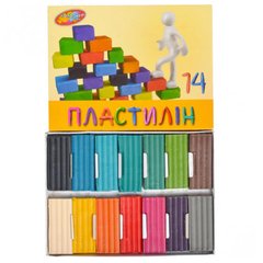 Пластилін 14 кольорів, 250гр Колорит купить в Украине