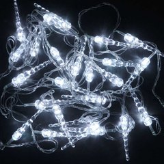 Гирлянда C 23451-906 (100) “Сосулька”, 28 лампочек, 5 метров, белая, в кульке купить в Украине