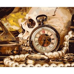 Картина по номерах 0051 ОРТ Старовинний годинник 40*50 купить в Украине