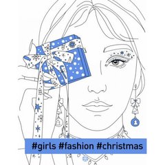Книга-розмальовка #girls #fashion #christmas купить в Украине