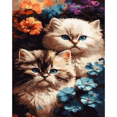 Картина за номерами "Чарівні кошенята" 40х50 см купити в Україні
