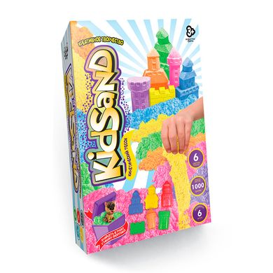 Набір креативної творчості "Кінетичний пісок"KidSand" коробка 1000г укр (6) купити в Україні