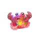 Музыкальная игрушка "Мистер Крабс" ТК 41772 WToys, на укр.яз., звук, свет, колесо свободного хода, в коробке (6946615047815) Розовый