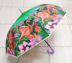 Зонтик детский MK 3874-2 Фламинго, клеенка Сиреневый купить в Украине