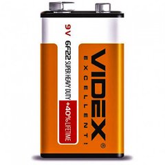 Батарейка крона солевая Videx 6F22 купить в Украине