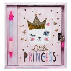 Блокнот на замочку з ручкою 190x200x25mm, 70g, 56 л, Маленька принцеса купити в Україні