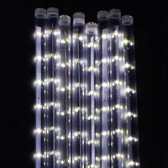 Гирлянда светодиодная уличная С 31320 "Сосулька" (50) 320 лампочек, длина провода 3 метра, 8 плафонов, длина лампочки 50 см, белый свет лампочек купить в Украине