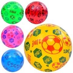 М'яч дитячий MS 3986 (240шт) 9 дюймів, ПВХ, 57-63г, 5кольорів, 1вид, упаковка 10шт в пакеті купить в Украине