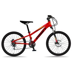Велосипед 24 д. MTB2401-1 (1шт) алюм.рама 11",SHIMANO 21SP, швидкознім.кол., червоно-чорний мат купить в Украине