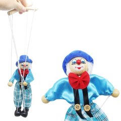Кукла-марионетка "Клоун", в синем купить в Украине