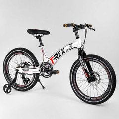 Детский магниевый велосипед 20`` CORSO «T-REX» 93651 (1) магниевая рама, дисковые тормоза, дополнительные колеса, собран на 75 купить в Украине